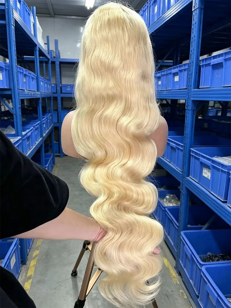 36 40 Inch 613 Honey Blonde Bo - 613 Blonde Body Wave Lace Front Wig 评论和价格
