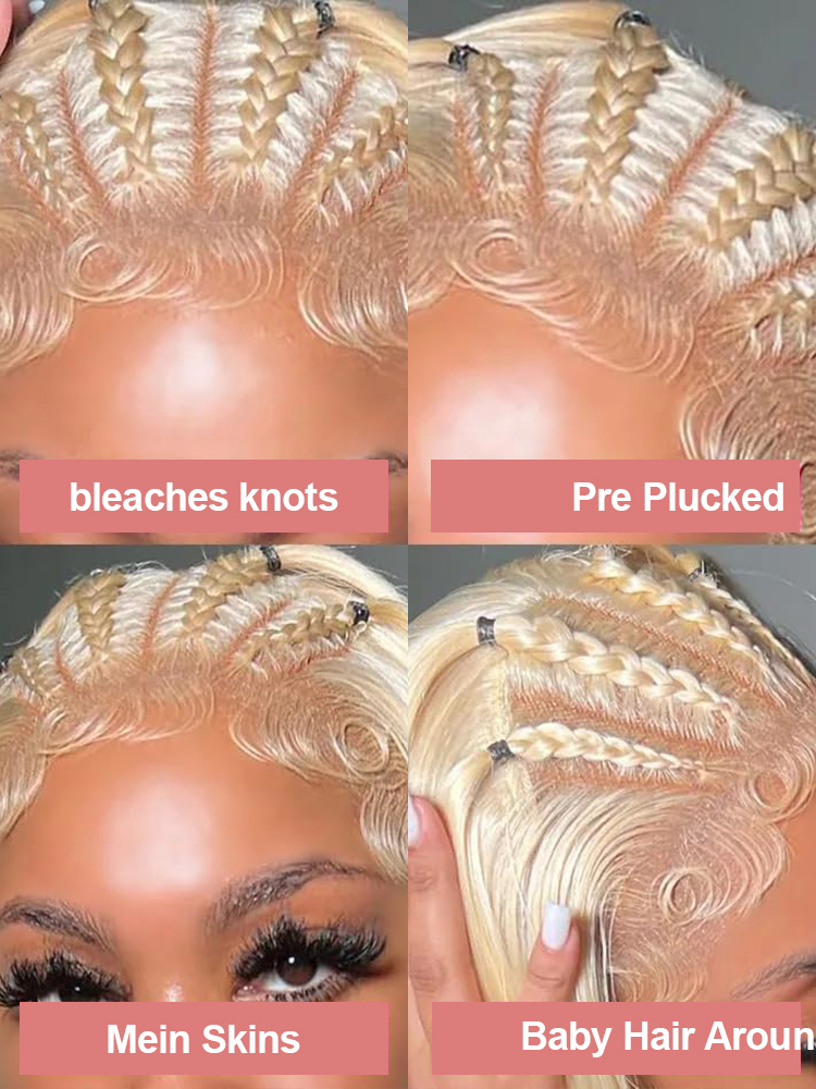 36 40 Inch 613 Honey Blonde Bo - 613 Blonde Body Wave Lace Front Wig 评论和价格