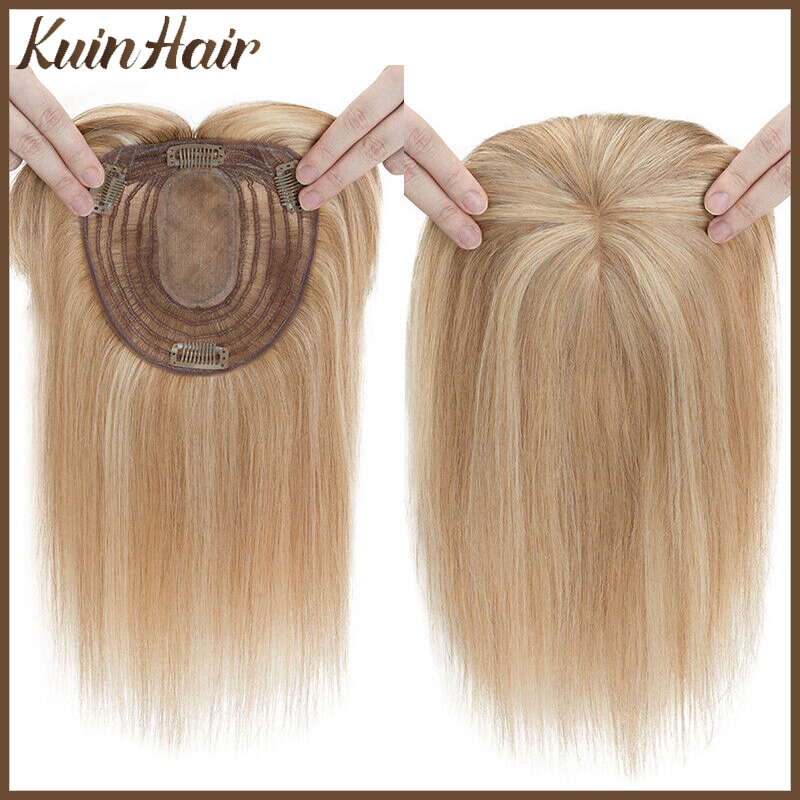 Silk Base Top Women Topper Cli - Seamless Clip In Hair Extensions Human Hair 评论和价格