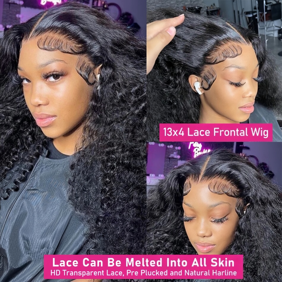 200 Density Water Wave Lace Fr - Human Hair Wigs 评论和价格