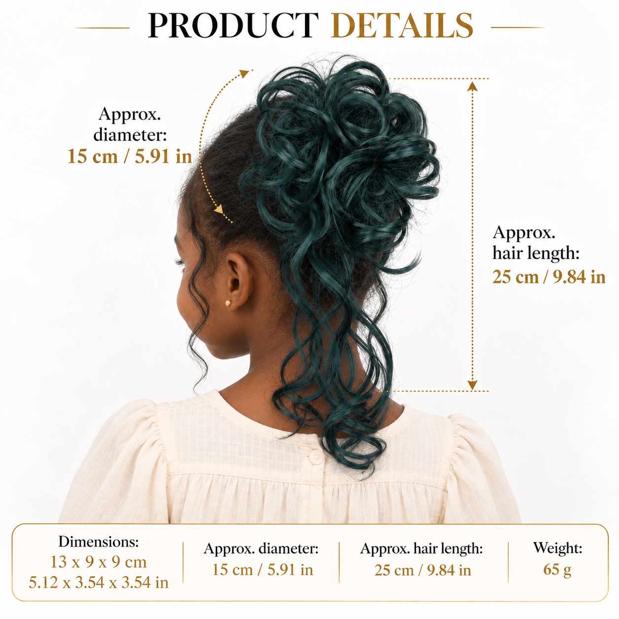 Curly Bun Hairpiece Claw Clip  - Claw Clip Messy Bun Hair Piece 评论和价格